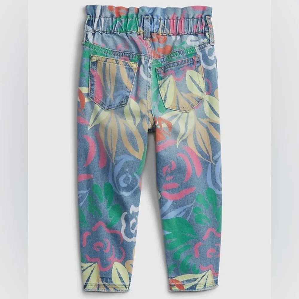 Gap Toddler Just Like Mom Jeans with Washwell in Spring Floral Size 3